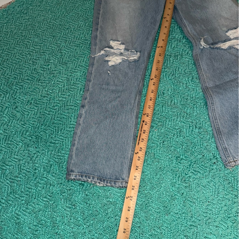 Agolde Riley High Rise Straight Crop Jeans - Picture 7 of 8